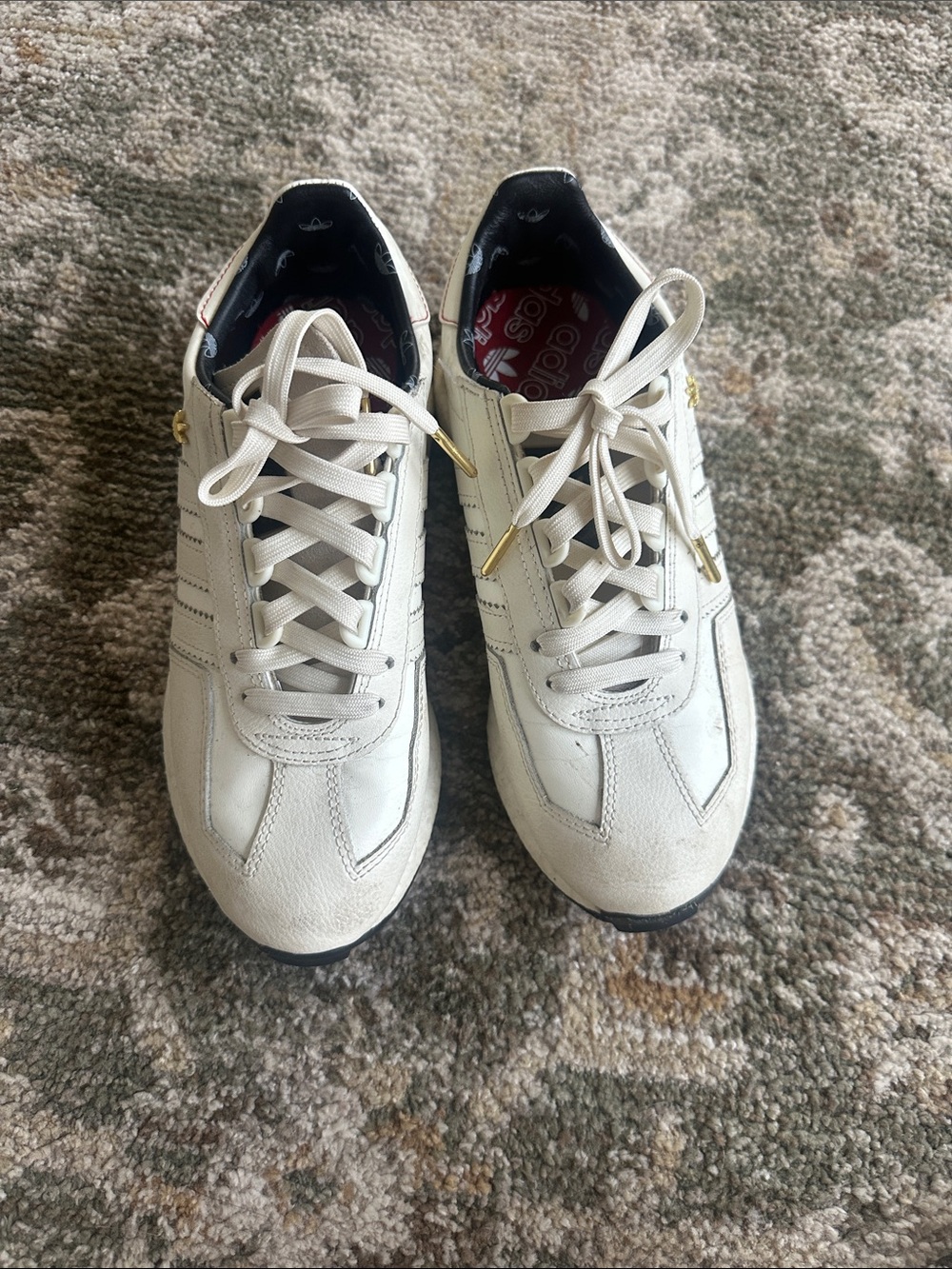 adidas Retropy E5 Women's Sneakers - Off White / Gold - Picture 8 of 13